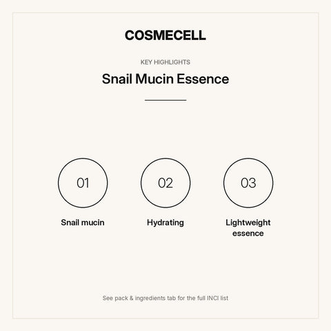 Snail Mucin Essence – key highlights