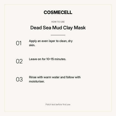 Dead Sea Mud Clay Mask – how to use, step by step