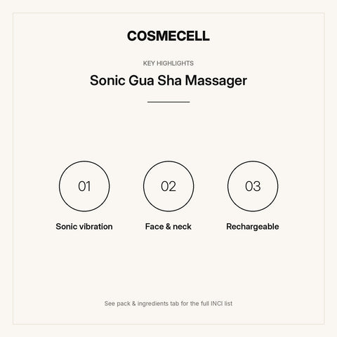 Sonic Gua Sha Massager – key highlights