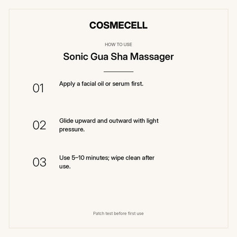 Sonic Gua Sha Massager – how to use, step by step