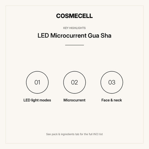 LED Microcurrent Gua Sha – key highlights