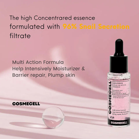 Advance Snail Mucin Essence for Youthful Glowing Skin - Cosmecell