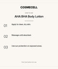 AHA BHA Body Lotion – how to use, step by step