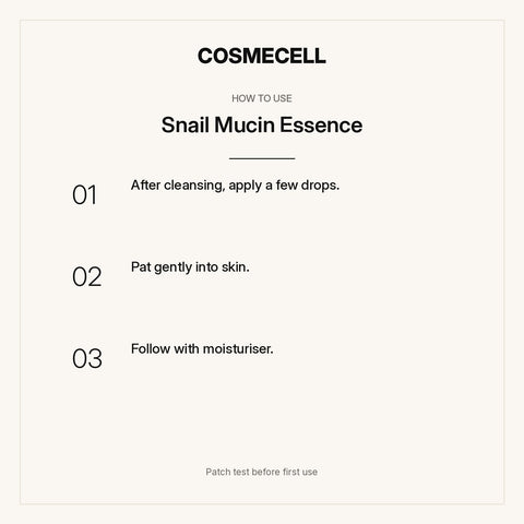 Snail Mucin Essence – how to use, step by step