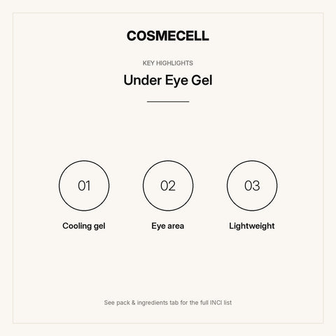 Under Eye Gel – key highlights