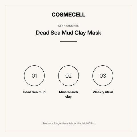 Dead Sea Mud Clay Mask – key highlights