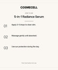 5-in-1 Radiance Serum – how to use, step by step