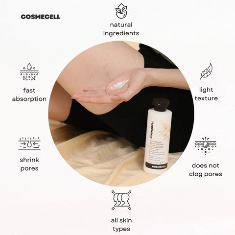 Whitening Body Lotion with Glutathione for Gentle Exfoliation - Cosmecell