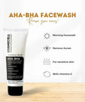 Facewash Clear Skin AHA-BHA Deep Cleansing Acne Control for Radiant Skin - AHA-BHA Deep Cleansing Facewash - Cosmecell
