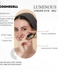 Under Eye Gel for Depuffing, Reducing Wrinkles, and Brightening Dark Circles - Cosmecell
