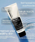 Facewash Clear Skin AHA-BHA Deep Cleansing Acne Control for Radiant Skin - AHA-BHA Deep Cleansing Facewash - Cosmecell
