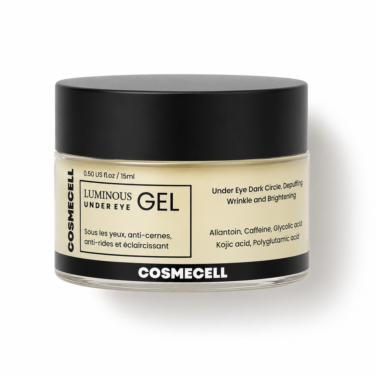 Under Eye Gel for Depuffing, Reducing Wrinkles, and Brightening Dark Circles Cosmecell