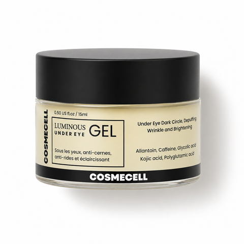 Under Eye Gel for Depuffing, Reducing Wrinkles, and Brightening Dark Circles Cosmecell