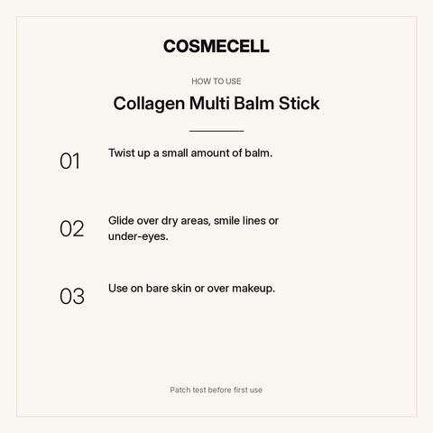 Collagen Multi Balm Stick – how to use, step by step